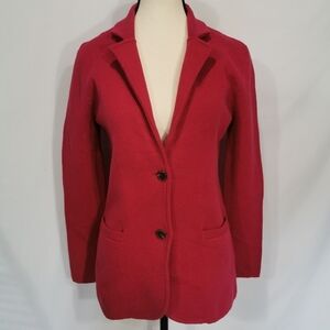 NWT J Crew Factory Fuschia Pink Sweater Blazer - Sz XS